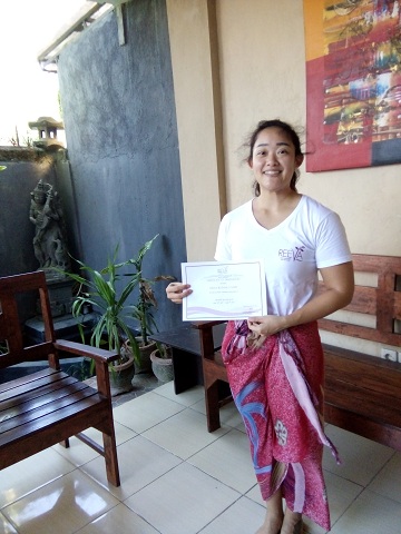Reeva Bali Spa School Student